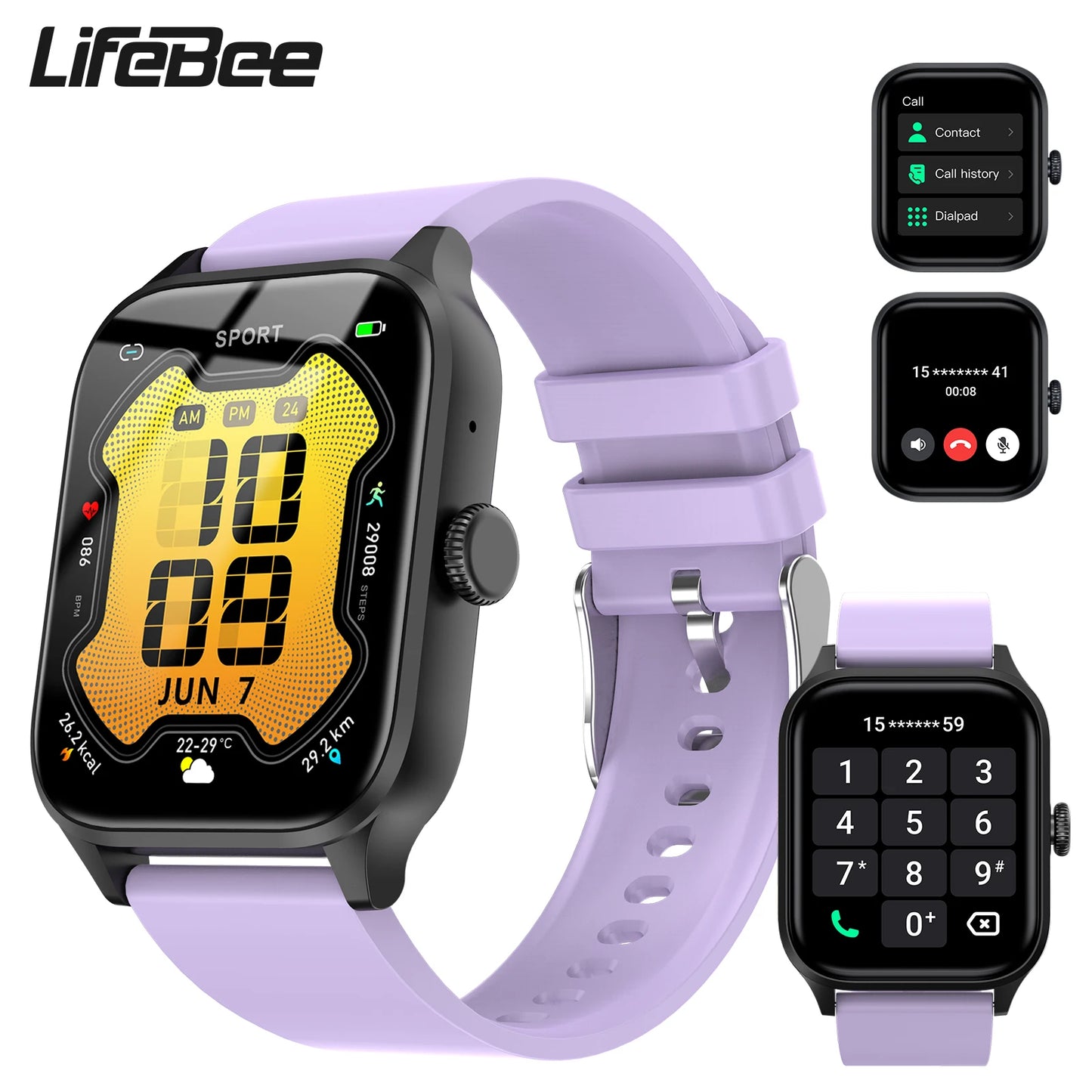 Smart Watch for men women (Answer/Make Calls), 1.85Inch Wireless Calling Smartwatch with Rotary Button, Activity Tracker