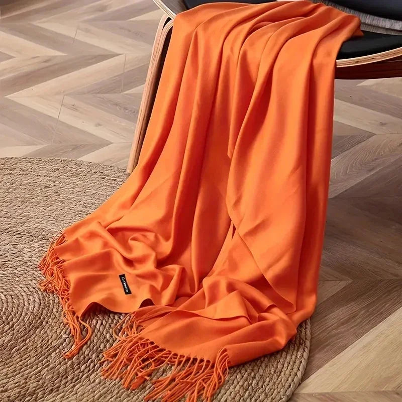 Women's Pashmina Scarf Shawls, Soft Cashmere feeling Headscarf