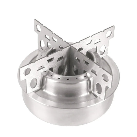 Portable Alcohol Stove, Outdoor Ultralight Aluminum Alloy Stove Cooking Burner, With Cross Stand For Camping Hiking