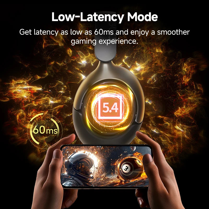 Wireless Headphone 50dB Noise Canceling Hi-Res Spatial Audio Earphone with LDAC Bluetooth 5.4 Over Ear Headset