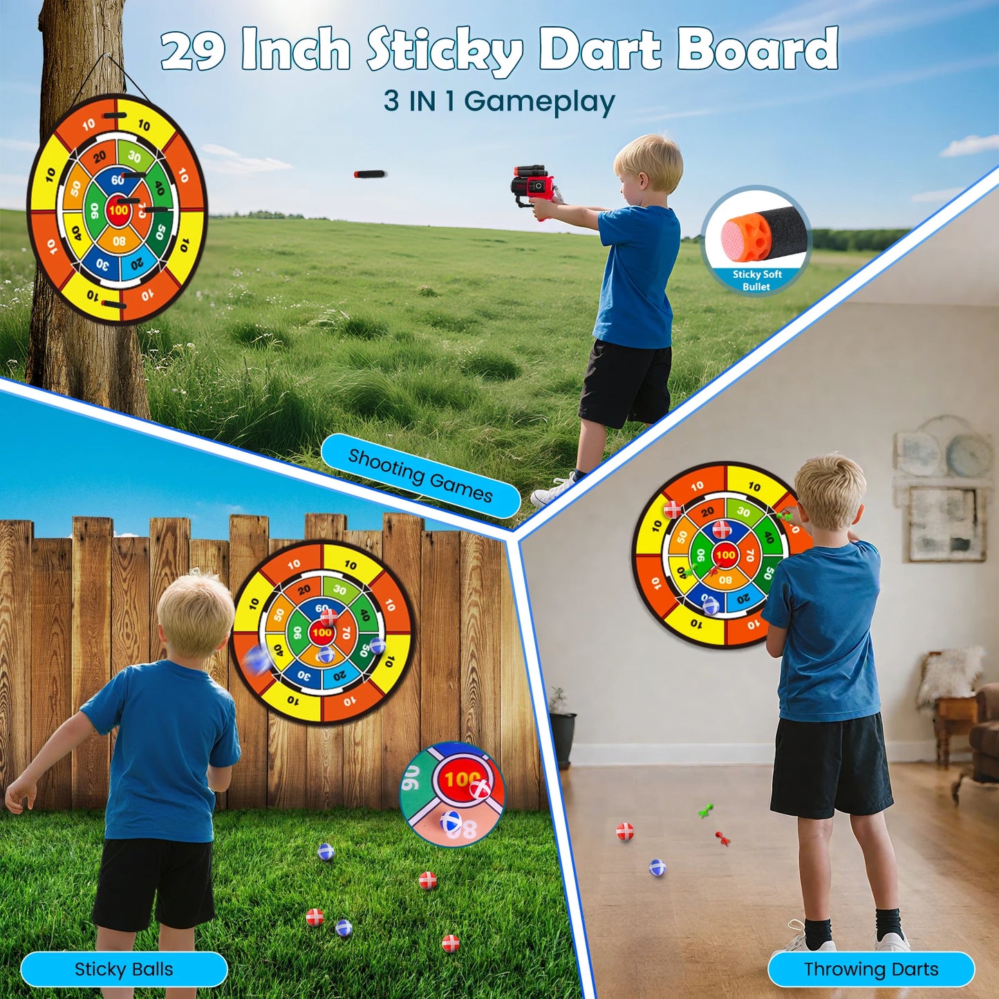 Night-Light Bow Arrow plus pistol Toy For Kids, Archery Stand Target Board Indoor Outdoor Game