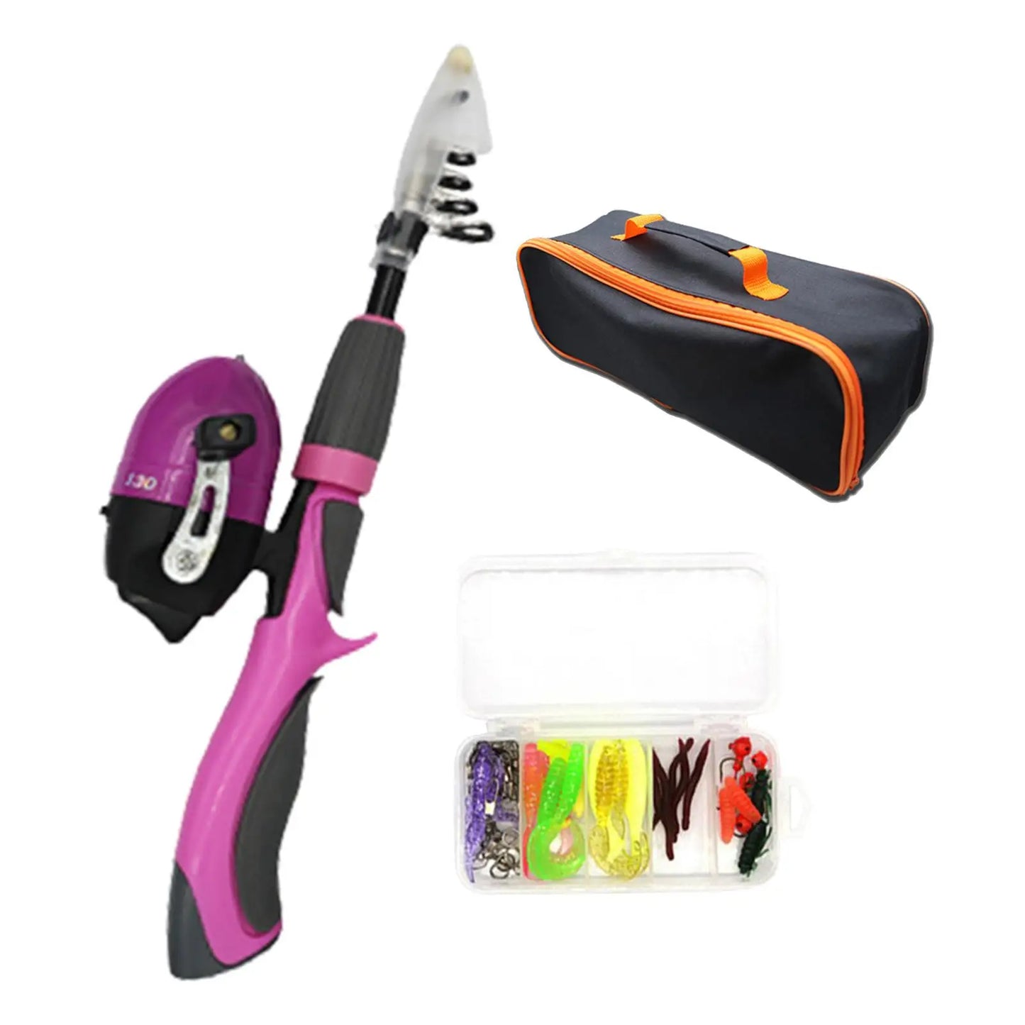 Fishing Rod and Reel Combo, Kids Fishing Pole