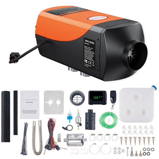 8KW Diesel Air Heater 12V Diesel Heater with Remote Control 10L Fuel Tank Diesel Parking Heater for RV Trailer Camper