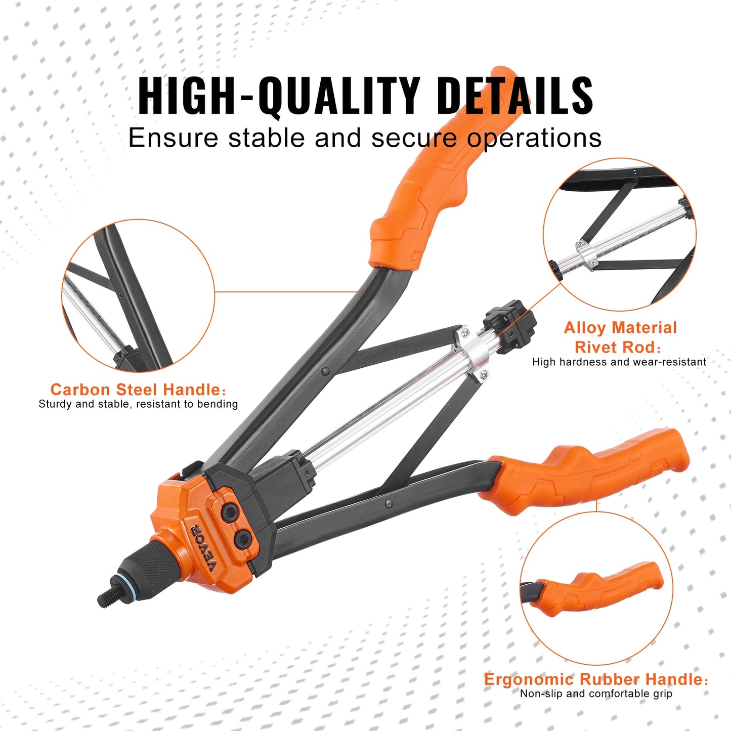 14", 16" Rivet Nut Tool Kit with Metric and SAE Mandrels. 70PCS/186PCS Rivet Nuts With Rugged Carrying Case