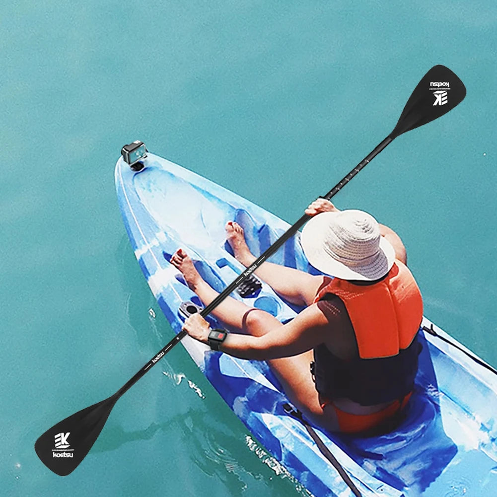 Double Ended Paddles, Aluminum Alloy 3-Piece Adjustable Paddle, Detachable Paddle for Single Use