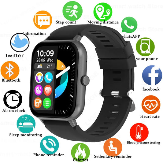 Smart Watch  Men, Woman Bluetooth Call Fitness Tracker Waterproof 1.83-inch Screen Watches Sport Ladies Men Smartwatch