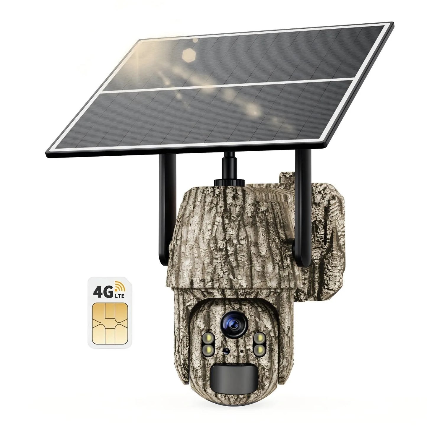 4G  Solar Trail Camera with 360° Live-View: 2K HD, Cellular Data Enabled for Continuous Security & Wildlife Monitoring