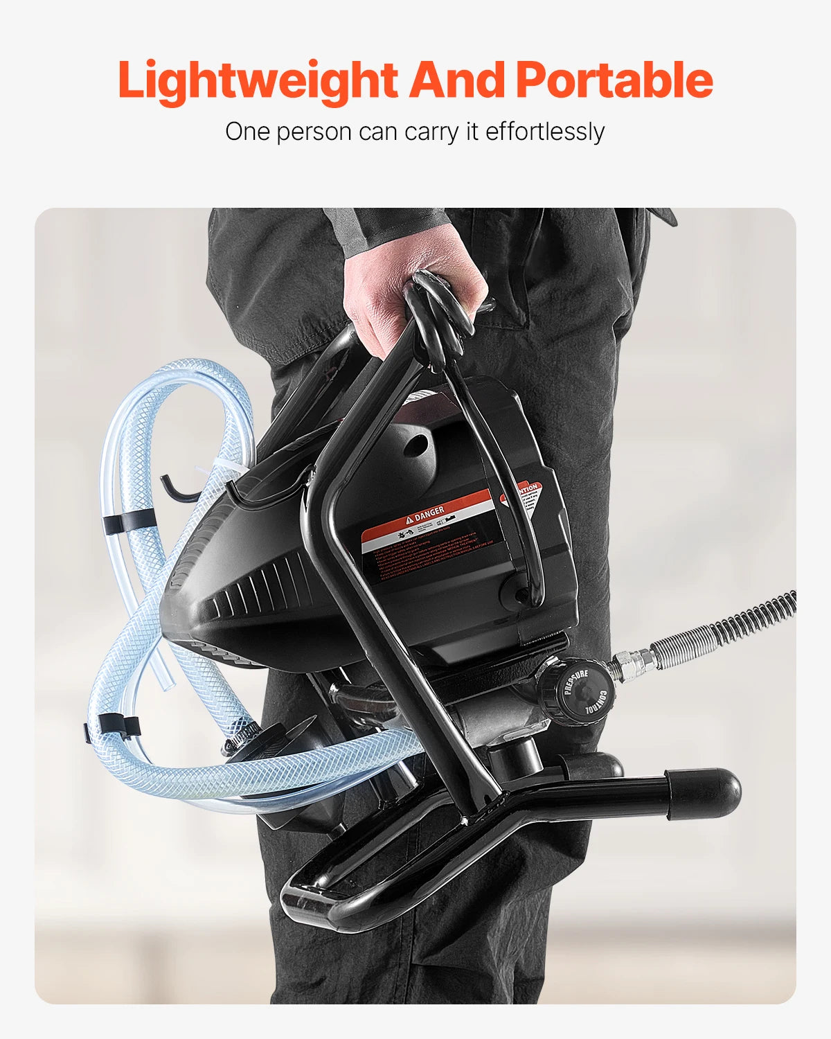 Airless Paint Sprayer, 650W High Efficiency Airless Sprayer, 3000PSI Electric Paint Sprayer