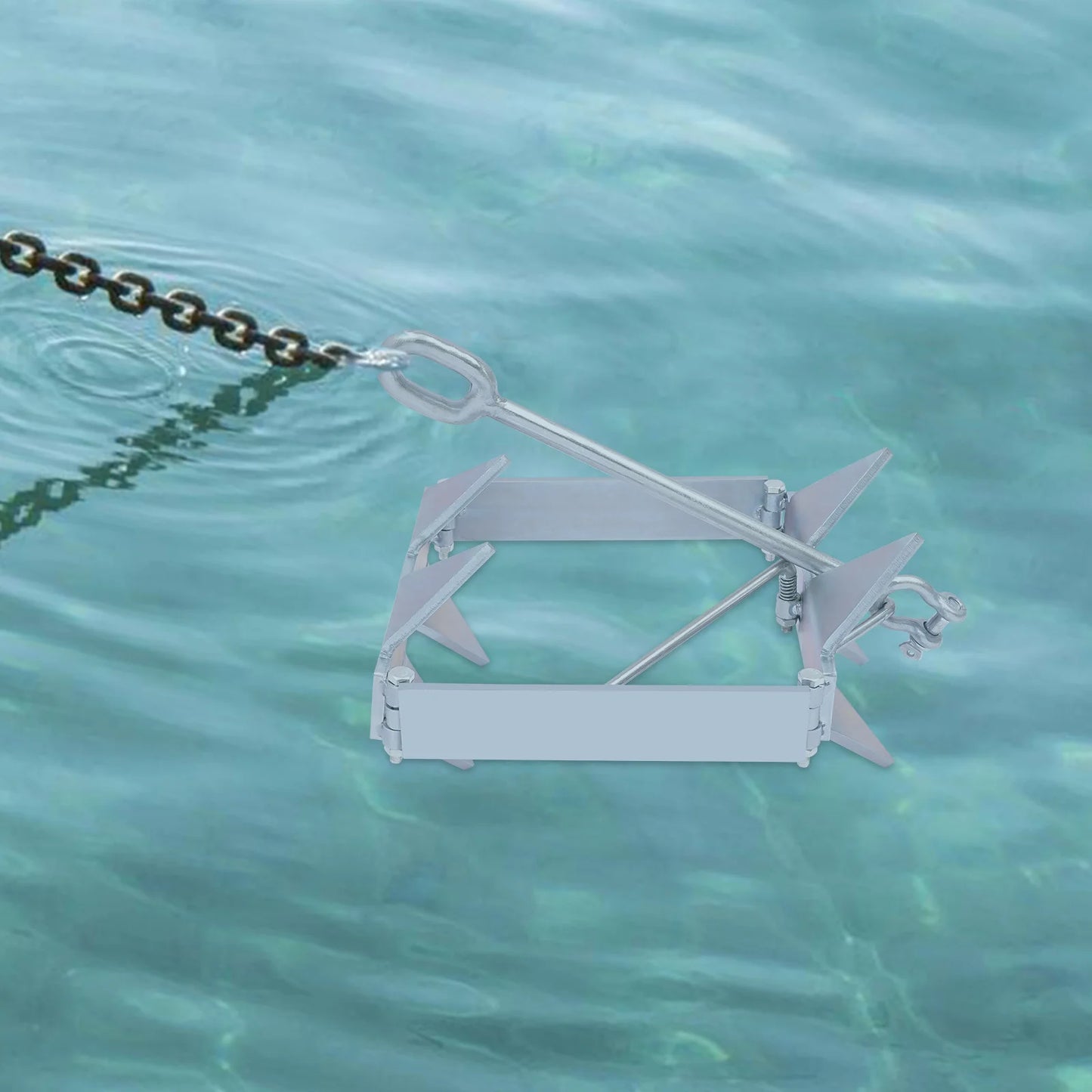 13lb Foldable Sliding Anchor | Ultimate Boat Anchor with Secure Grip Technology