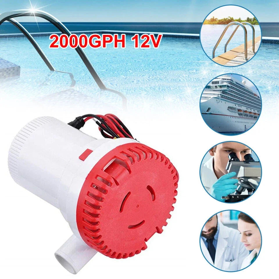 2000GPH  Bilge Pump, 12V Submersible  Pump
