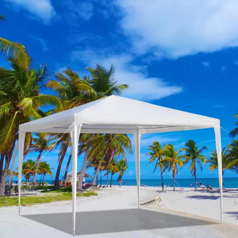 Party Wedding Tent Outdoor Gazebo Canopy with 3 Sidewalls Canopy 10' X 10'
