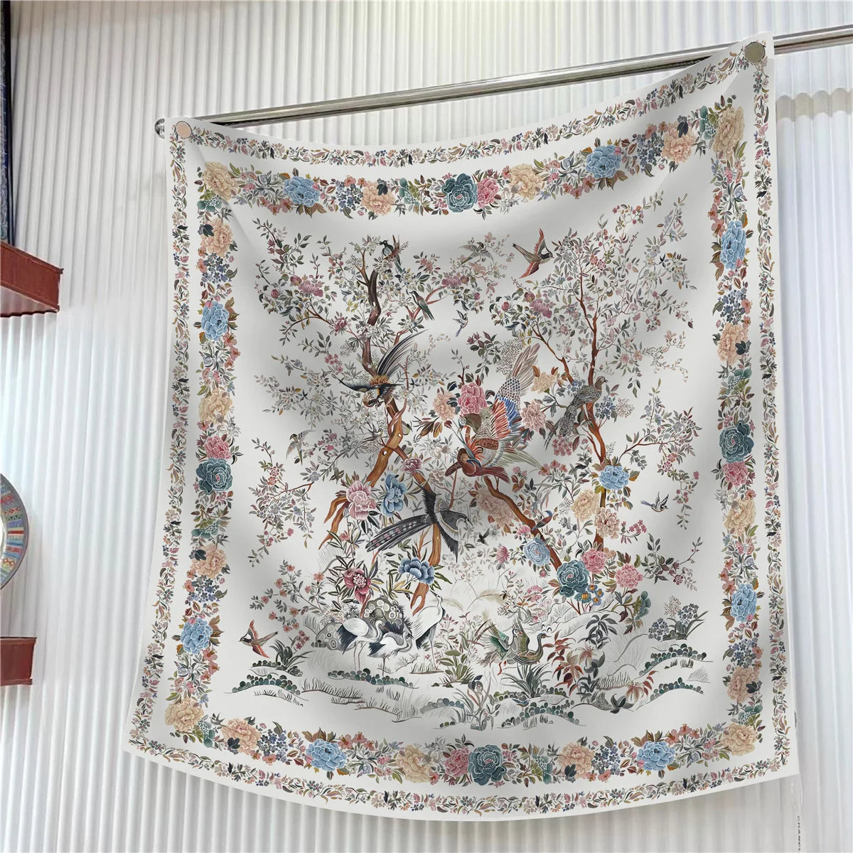 Square Scarf Women Fashion Floral Twill Silk Head Scarf For Lady