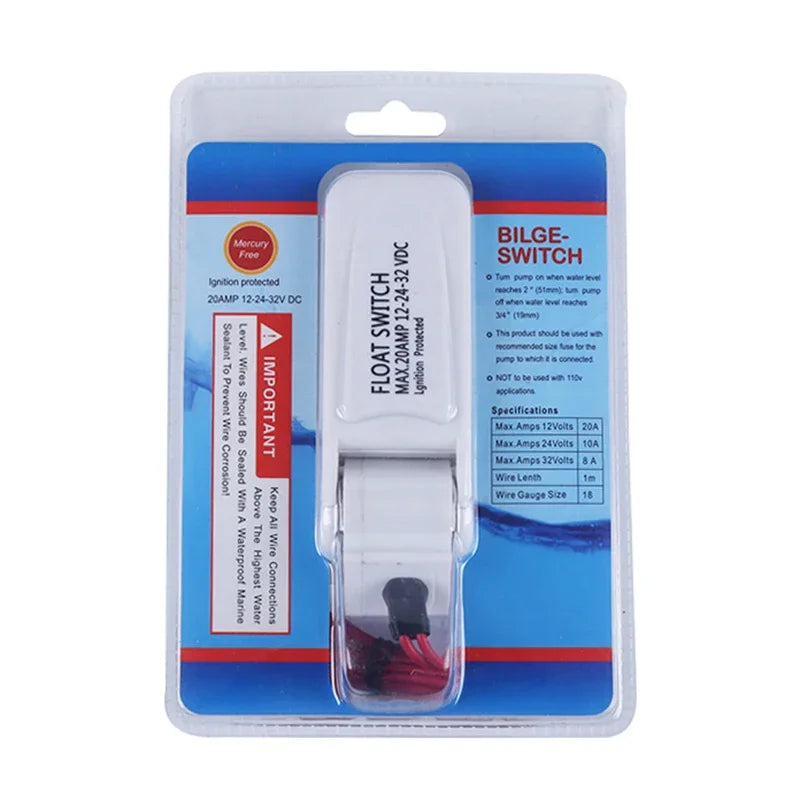 12V Automatic Bilge Pump Float Switch