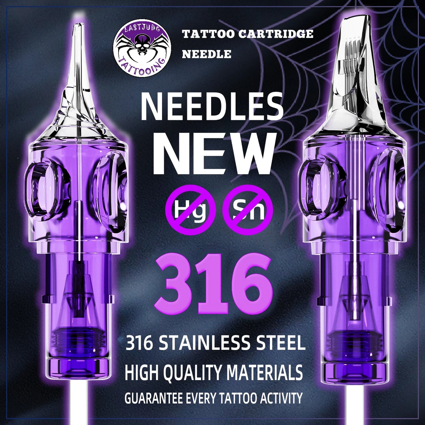 High Quality Tattoo Kit 20Pcs Tattoo Needles, Tattoo Pen,  Tattoo Power Supply Machine Kit