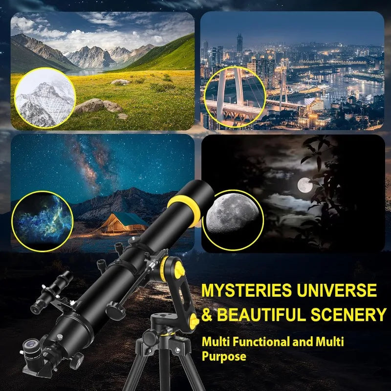 90mm Aperture 1000mm High Powered Telescope for Beginners