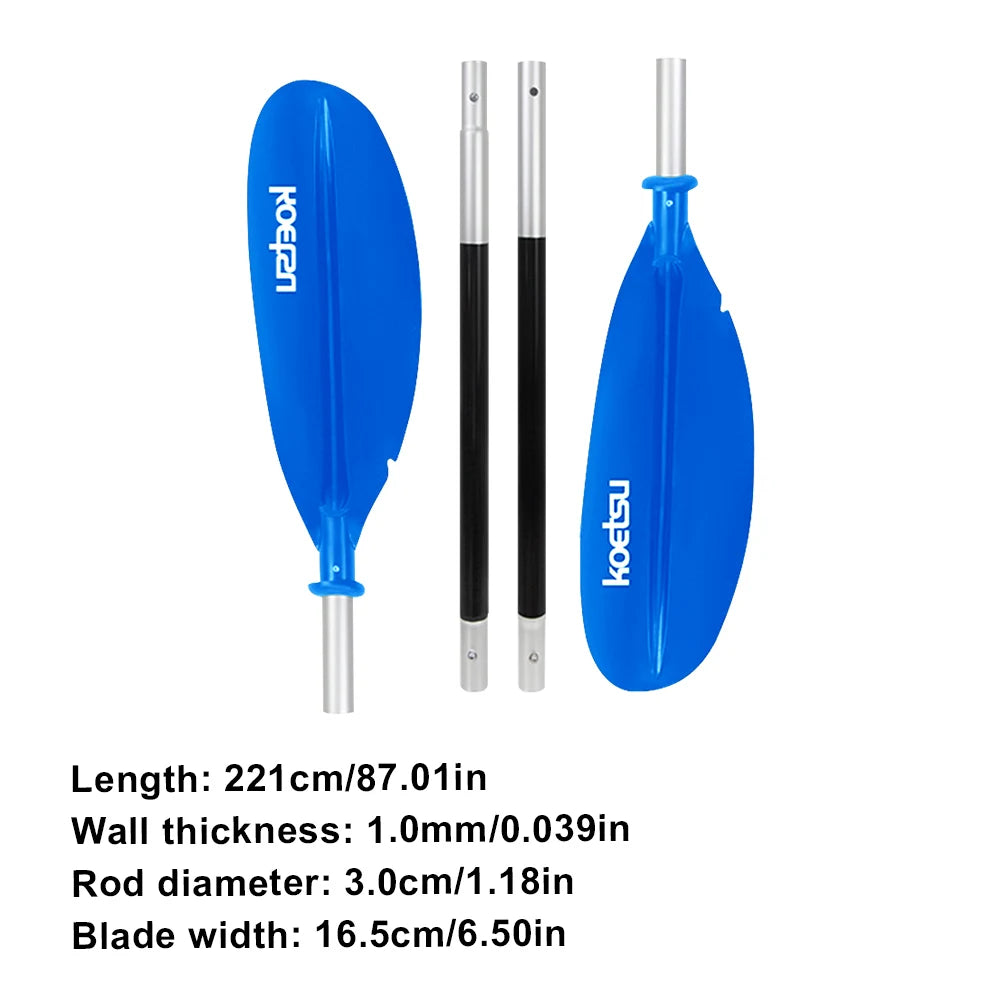 4-Piece Kayak Boat Paddle, Adjustable Paddle,  Aluminum Alloy Stand Up Paddles for Outdoor Water Sports