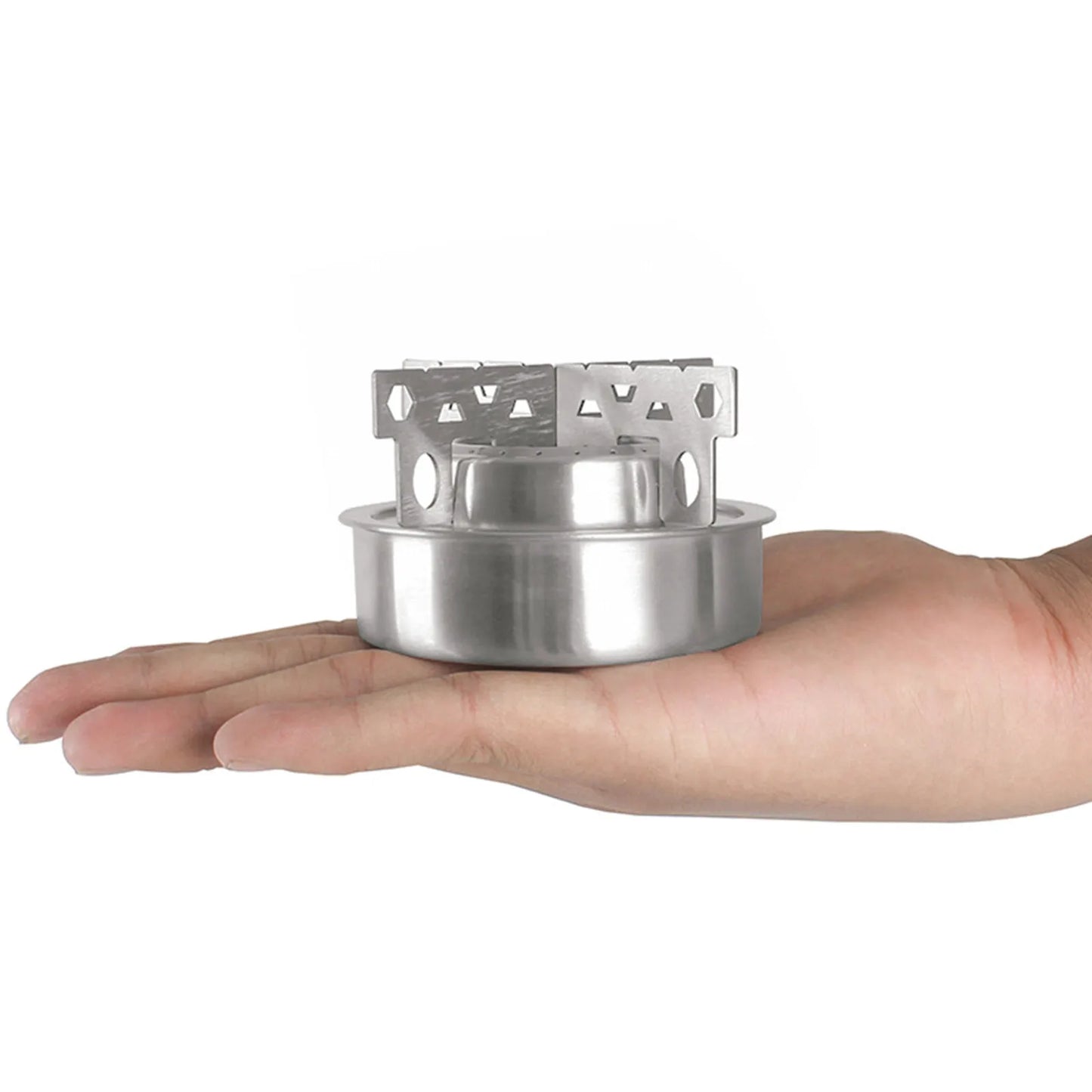 Portable Alcohol Stove, Outdoor Ultralight Aluminum Alloy Stove Cooking Burner, With Cross Stand For Camping Hiking