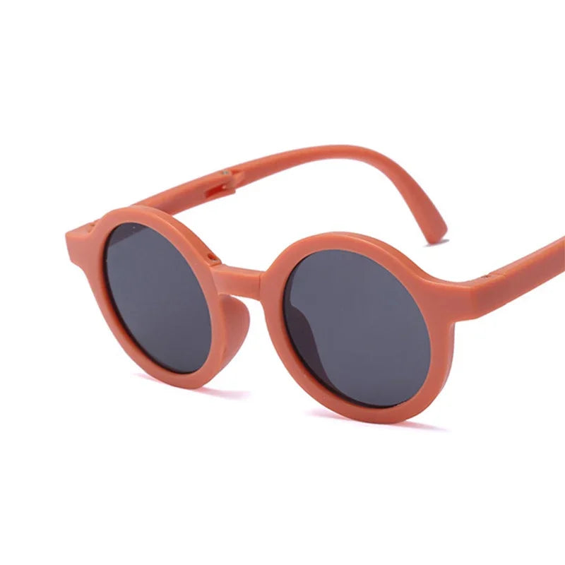 Foldable Kids Sunglasses, Round Shades