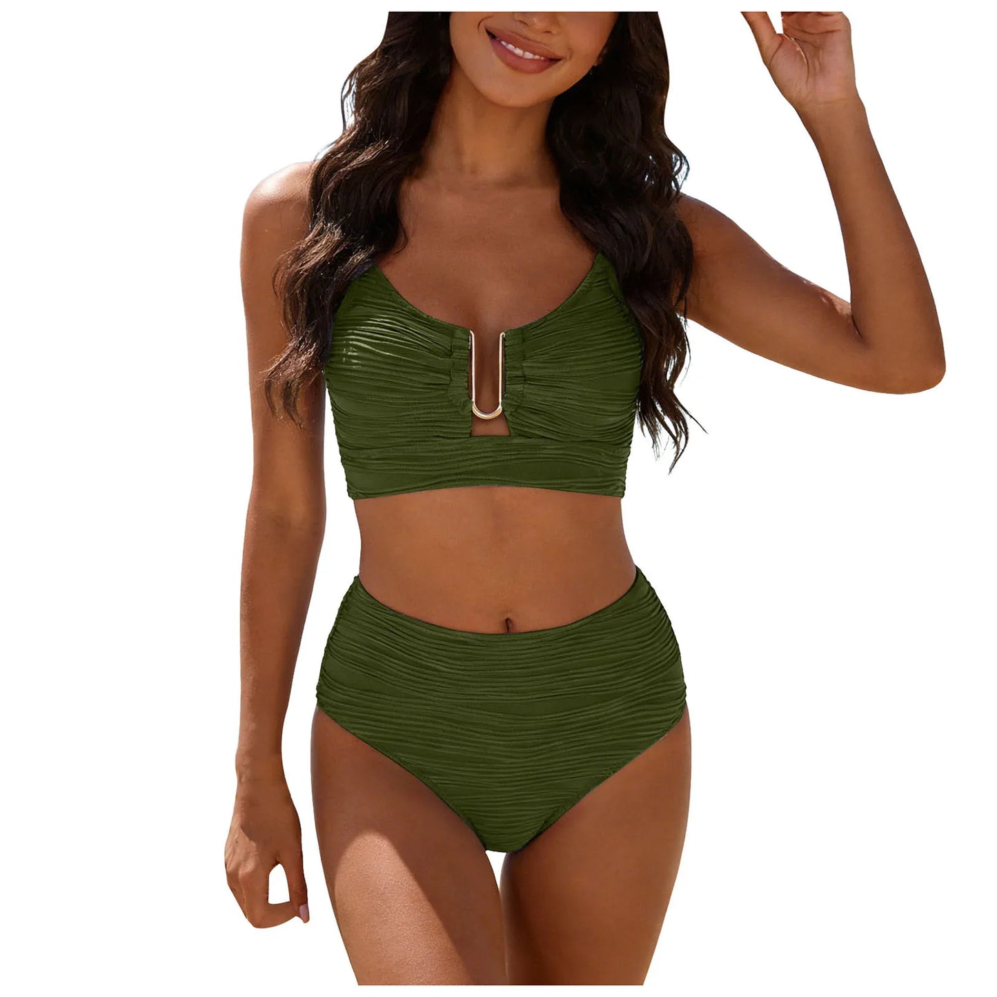 Women High Waisted Two Piece Swimsuits