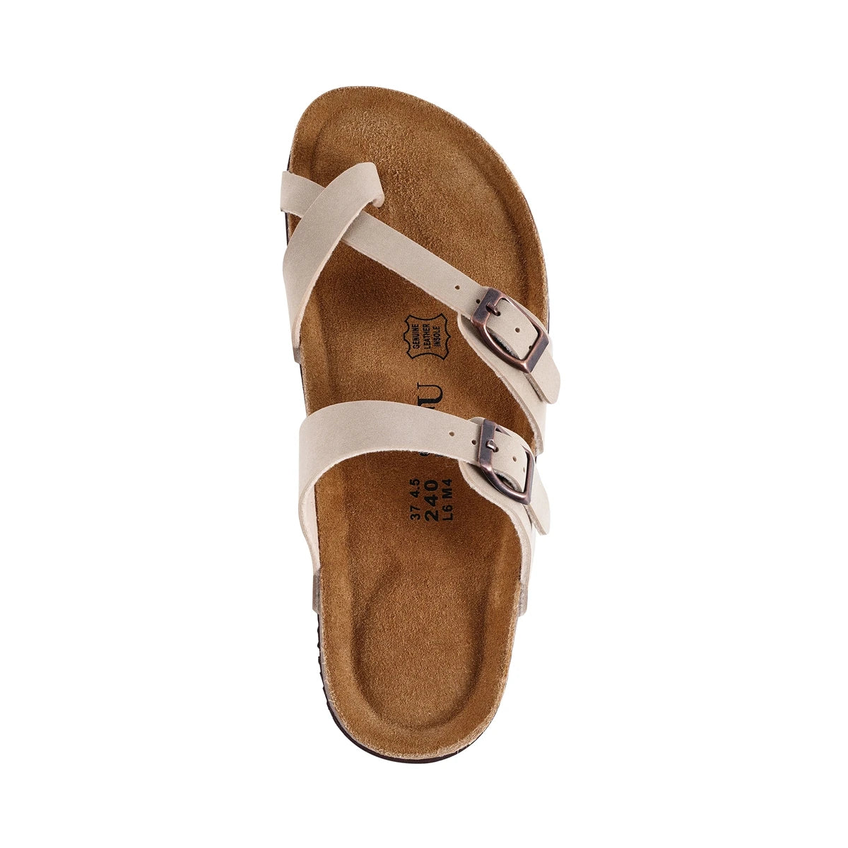 Casual Flip Flops Soft Footbed Leather Sandals