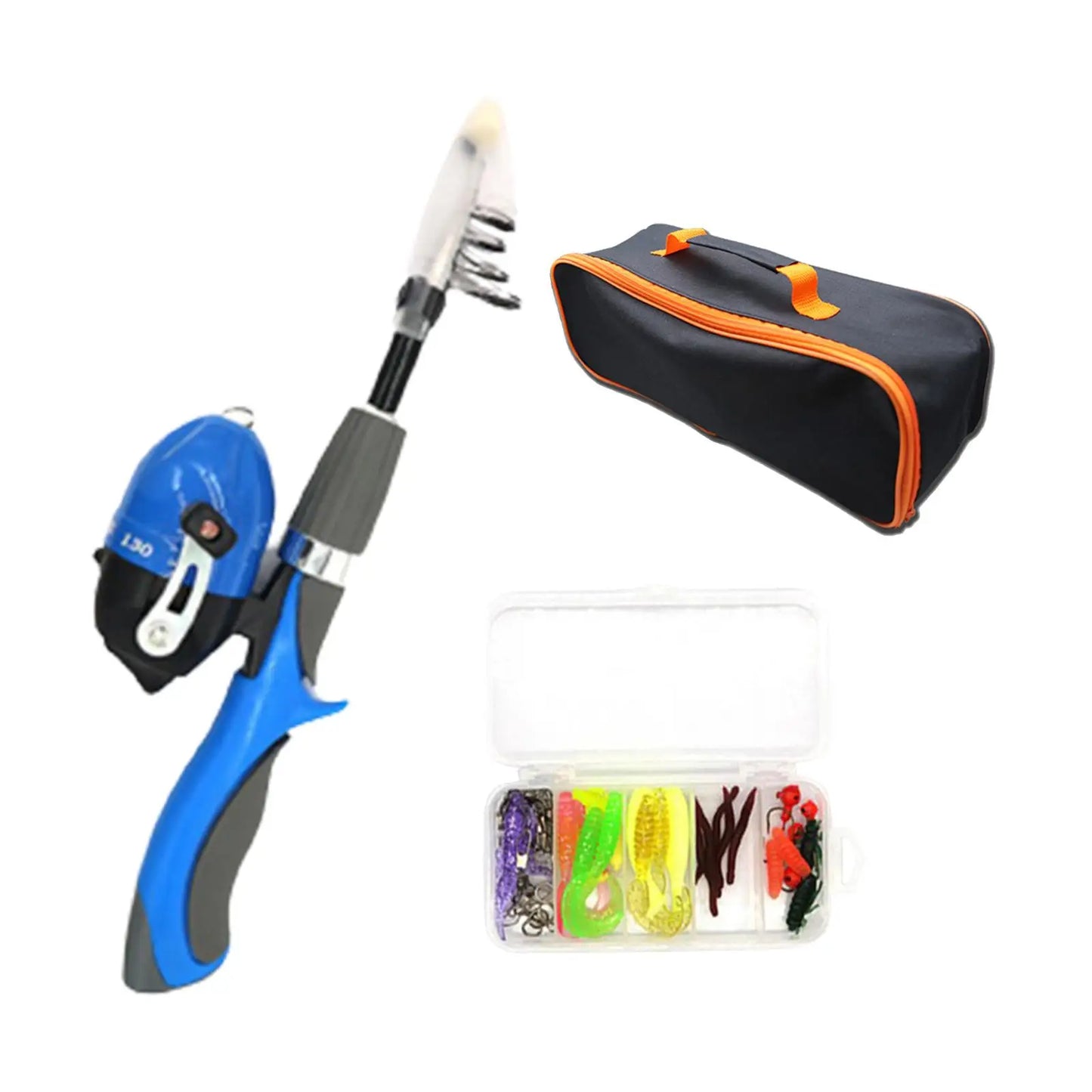 Fishing Rod and Reel Combo, Kids Fishing Pole