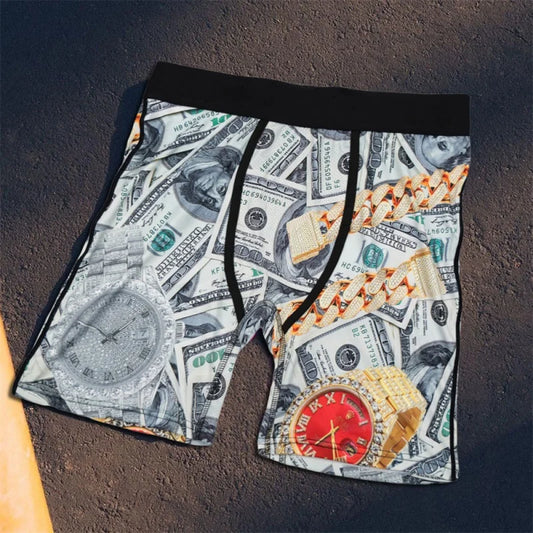 Fashion Print Men Boxer Underwear  Size XL-5XL Men's