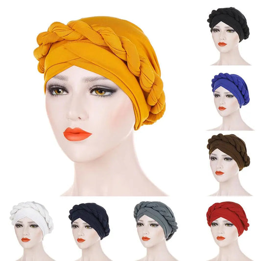 Bonnet Hat Brimless Women Head Scarf