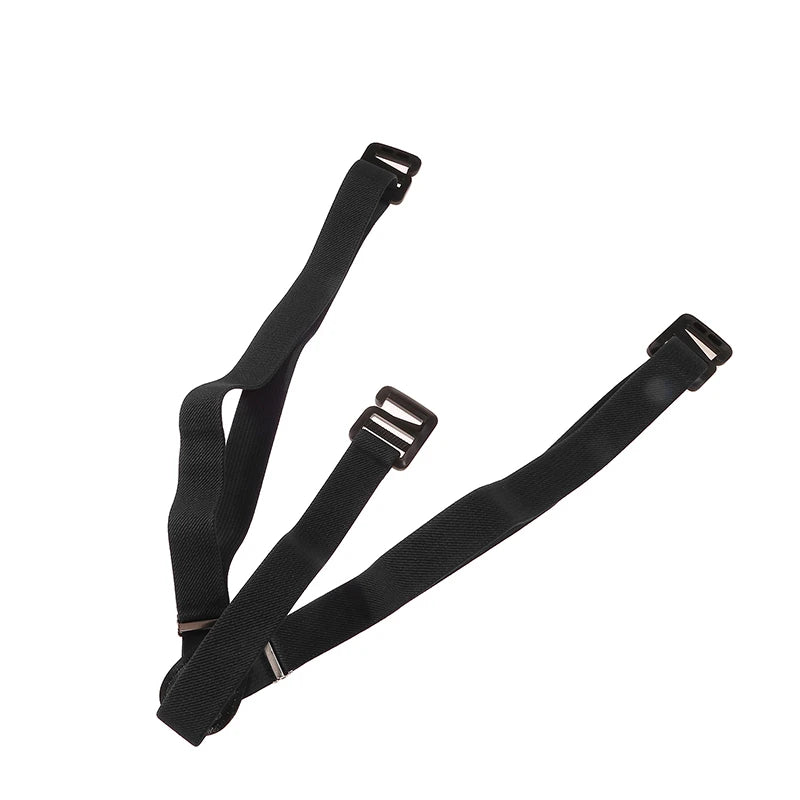 Heavy Duty Work Suspenders for  Wide X-Back with 3 Plastic Gripper Clasps Adjustable Elastic