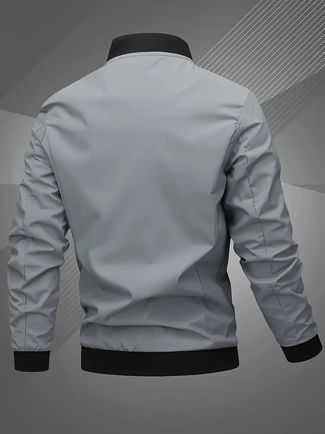 Men's embroidered bomber jacket - stylish design, versatile casual style