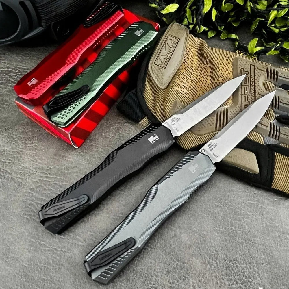 Tactical Knife, Steel Blade, Aluminum Handle Outdoor Camping, Survival