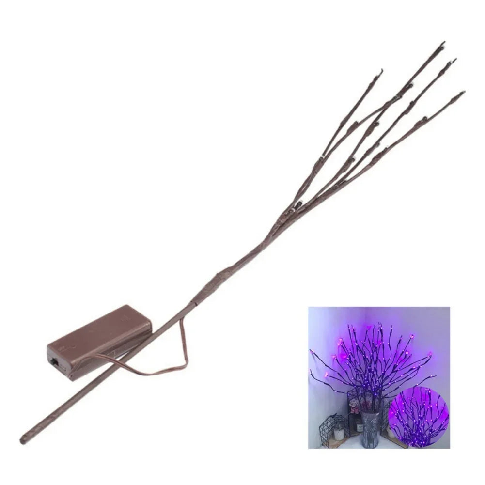 2PCS Decorative LED Lighted Branch Light, Battery Operated Artificial Branches Vase Filler