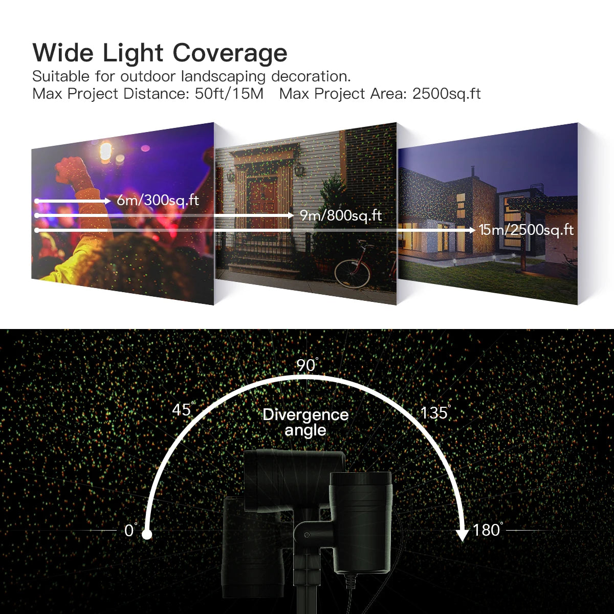 Christmas Projector Lights Outdoor with Remote, with Red and Green 12 Christmas Decoration Patterns