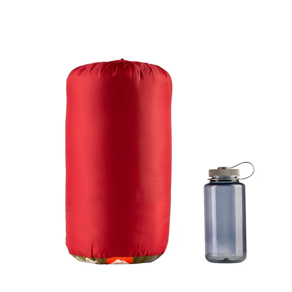 Warm Weather Sleeping Bag Compact Lightweight Camping Travel Quilt Machine Washable Insulated, Polyester Fabric Stuff Sack