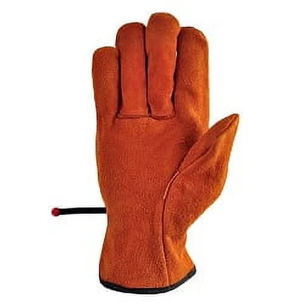 High Quality Split Cowhide Leather Gloves Straight Thumb Large Pack of 3 Durable Comfortable Work Gloves