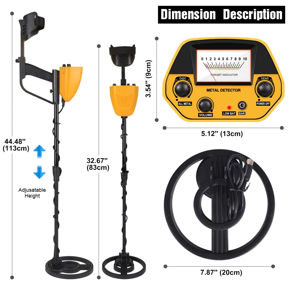Metal Detector Treasure Hunter Adults High Accuracy