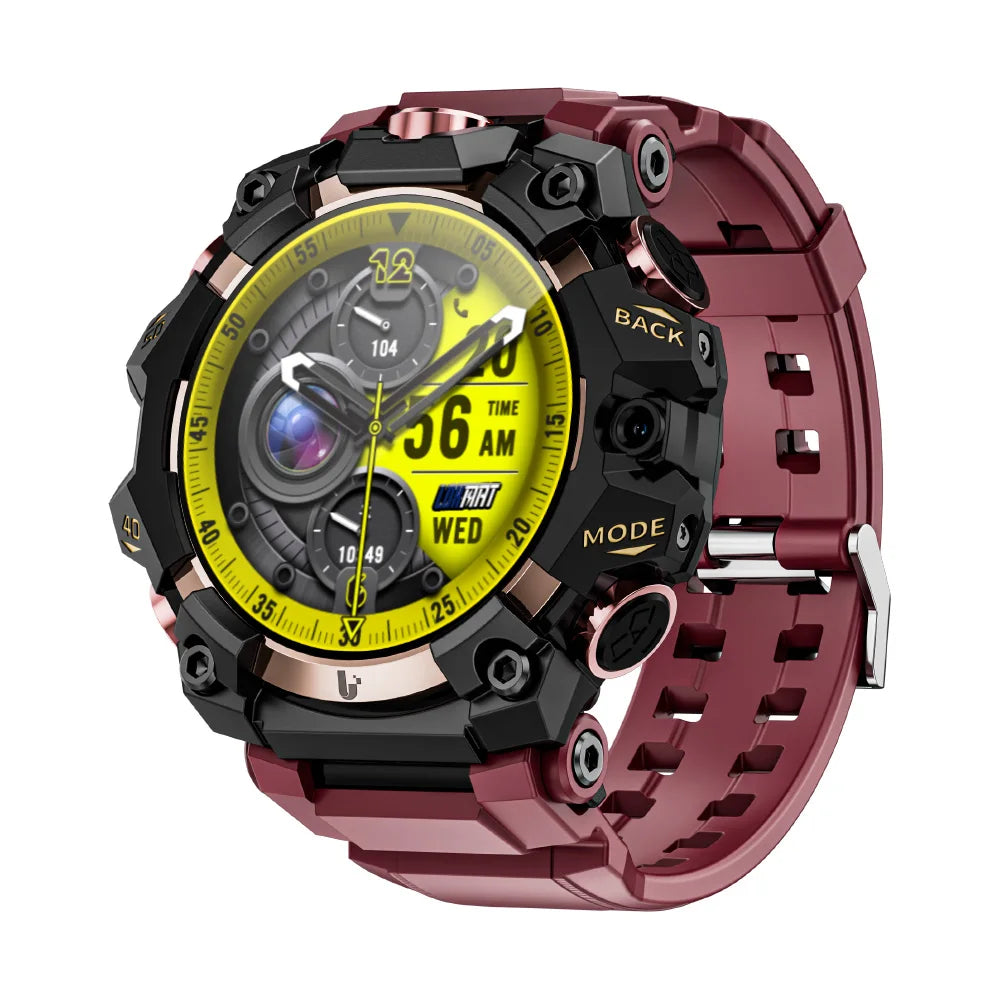 Rugged Sport Android Smart Watch, Phone, Dual Camera Video Calls,  Wifi Fitness 4G Watch, Round Screen