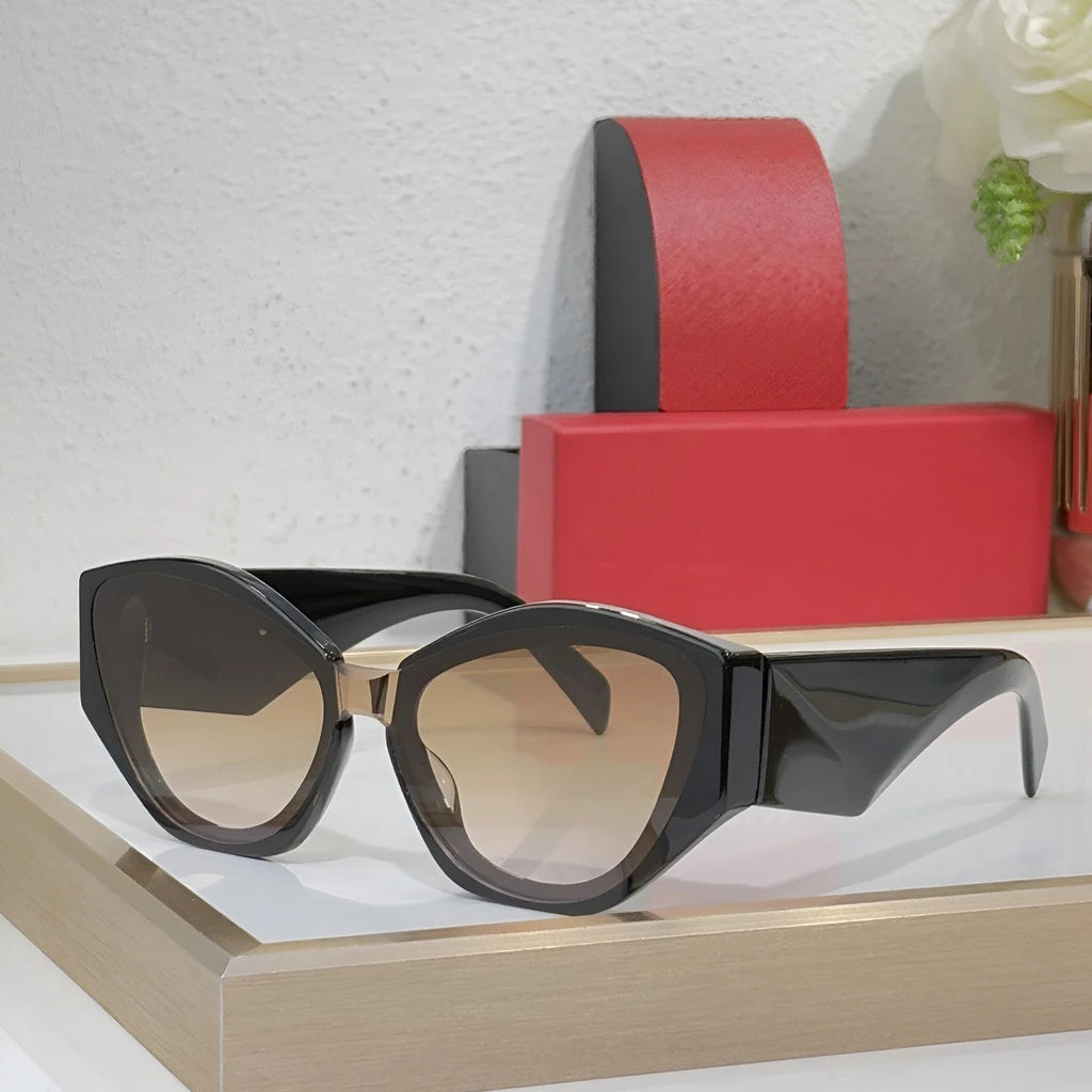 Women's Sunglasses, Stylish Tortoiseshell Frame, Pink Lenses, UV Protection