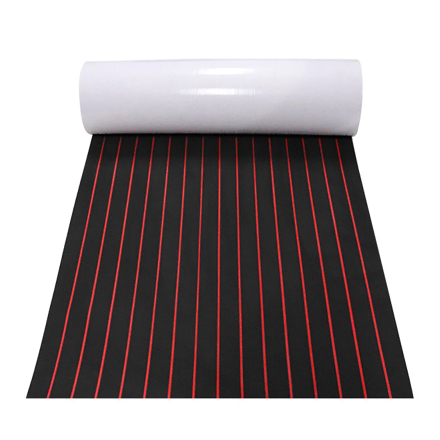 95x35.5in Boat Flooring EVA Foam Decking Sheet Faux Teak Marine Mat Non-Slip Self-Adhesive Flooring