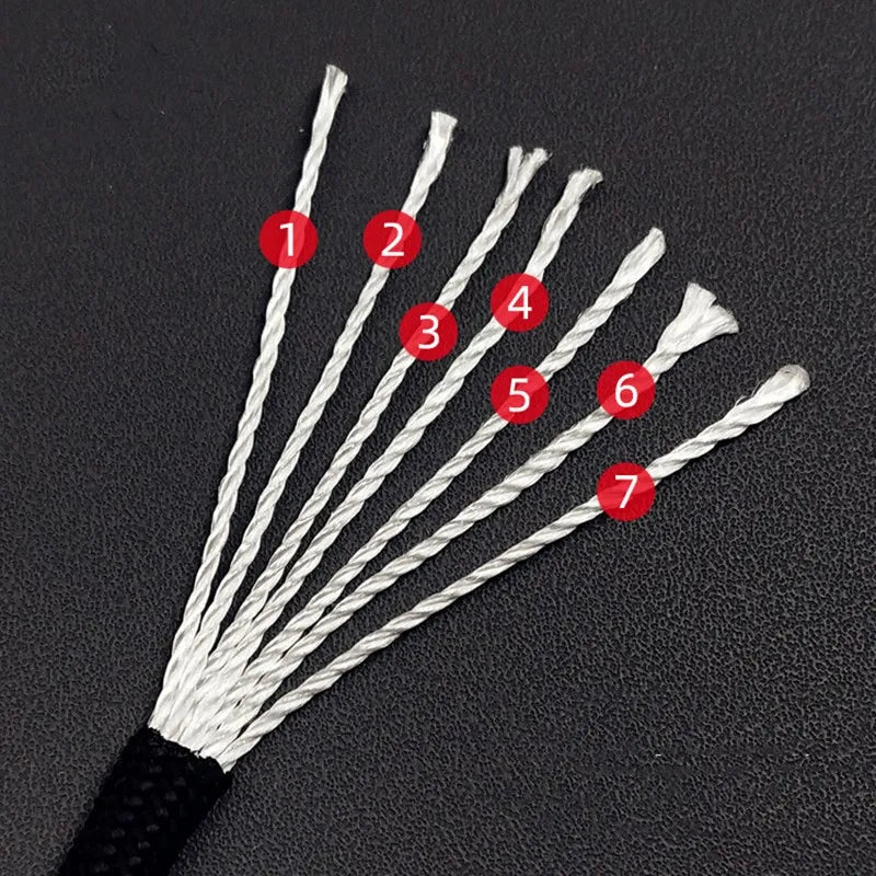 5M/15M/30M 7-Core 550 Paracord 4mm Parachute Cord, Outdoor Camping survival Rope kit, Umbrella Tent Lanyard Strap Clothesline