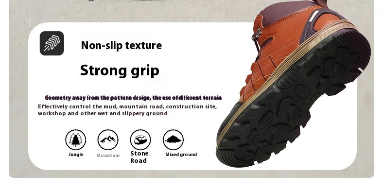 Safety  Work Boots Steel Toe Construction