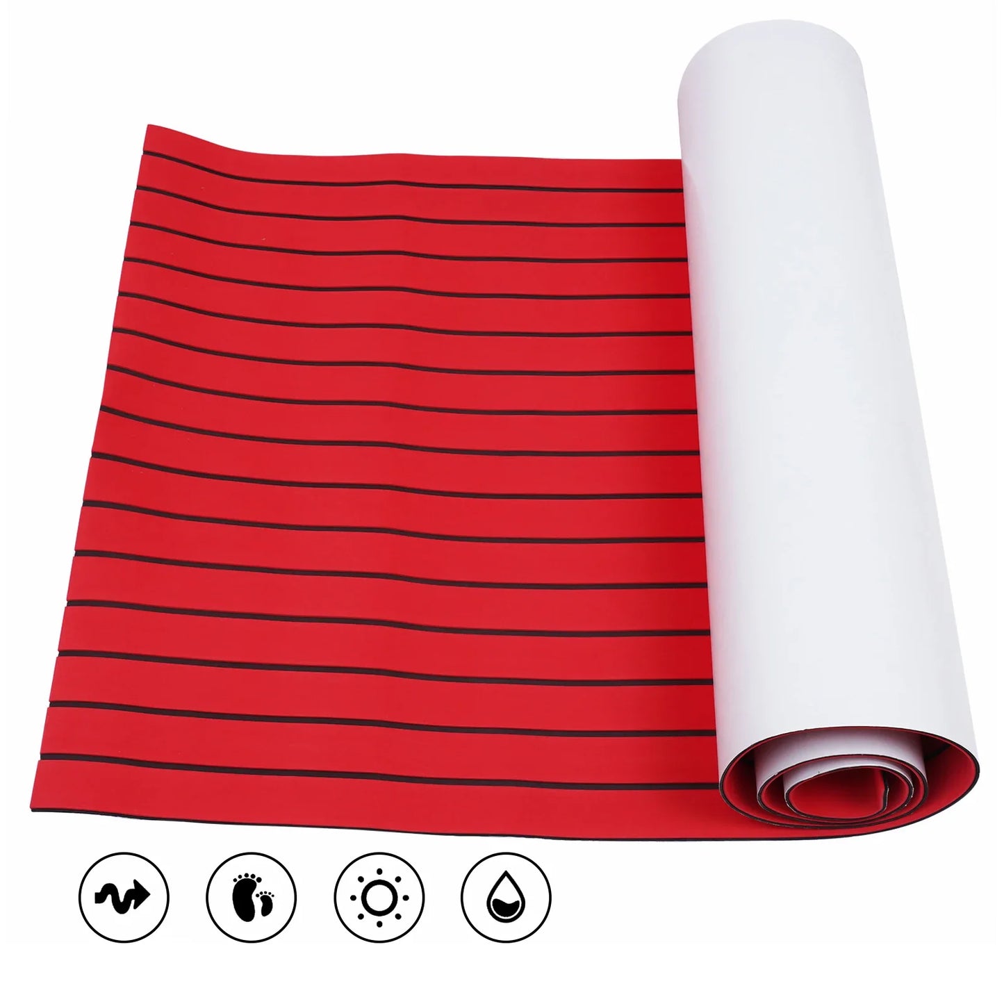 Boat Flooring EVA FoamDeck Flooring Decking Marine Boat Carpeting 94.5''X35.4''X0.24'' Non-Slip Mats for Yacht