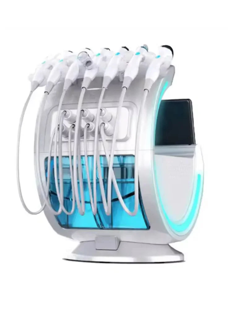 7 In 1 Smart Ice Blue Hydra oxyge Dermabrasion Facial Mahcine Skin Cleaning Skin Analyzer Dermabrasion Facial Aquafacial