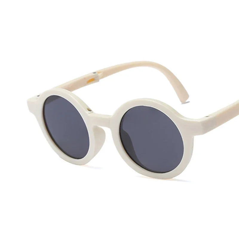 Foldable Kids Sunglasses, Round Shades