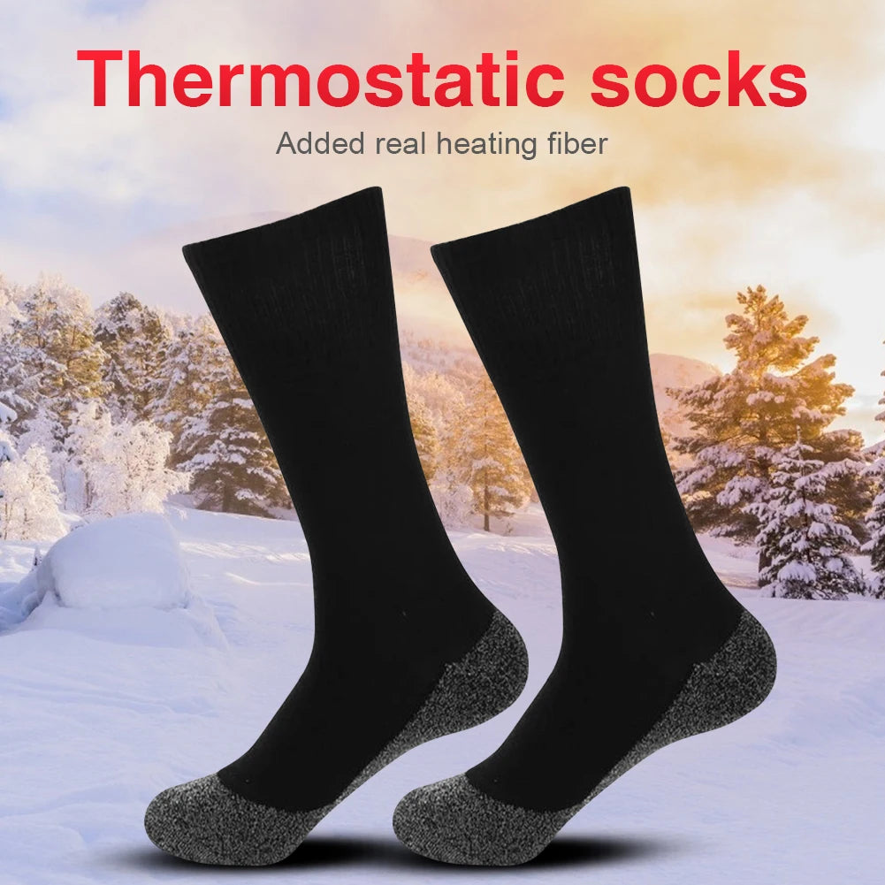 1-5 Pairs Winter Thermal Socks, Soft Elastic, Thicken Anti-Slip with Self Heating Technology, Unisex