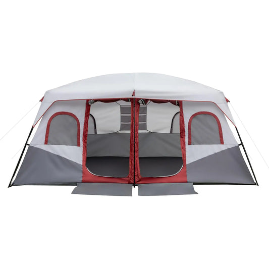 Family Cabin Tent - Spacious 2 Room for camping Tent with Storage Pockets & Accessories