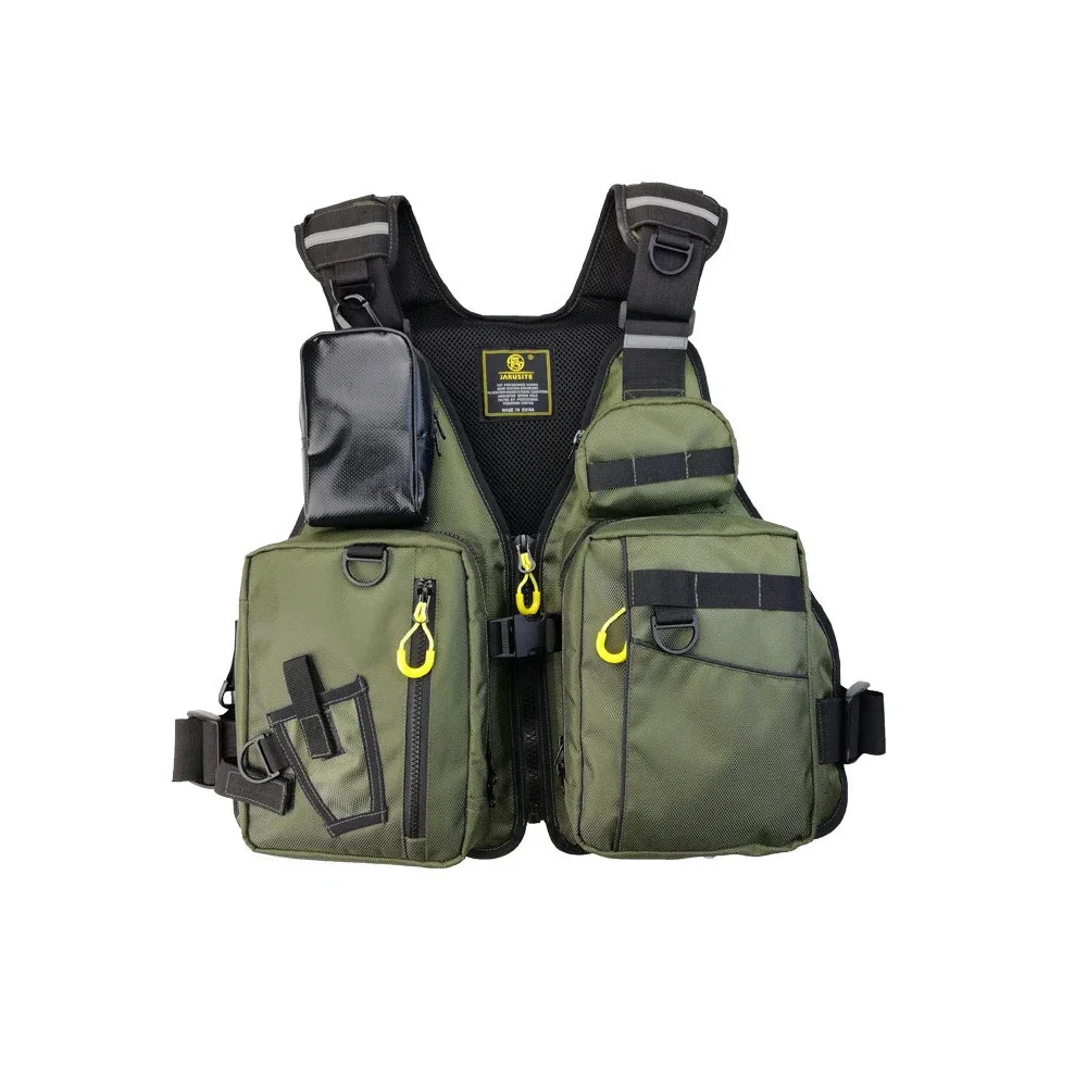 Multi-Functional Life Jacket Vest For Outdoor Fishing, A Must-Have For Safety, Multiple Pockets For Storage Buoyant Material