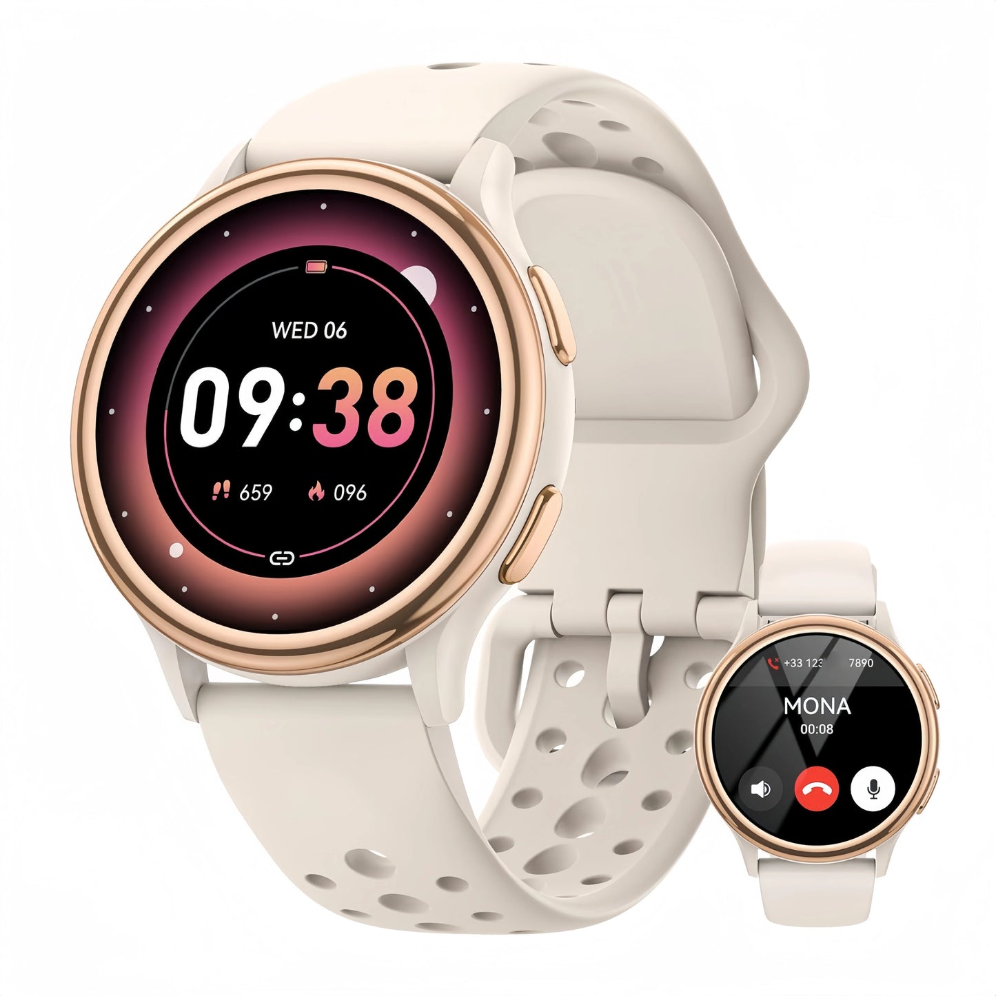 Smart Watches for Women [400+Watch Faces/Calls/Female Health], 1.27" Fitness Tracker Smartwatch for iPhone ＆ Android, Activity
