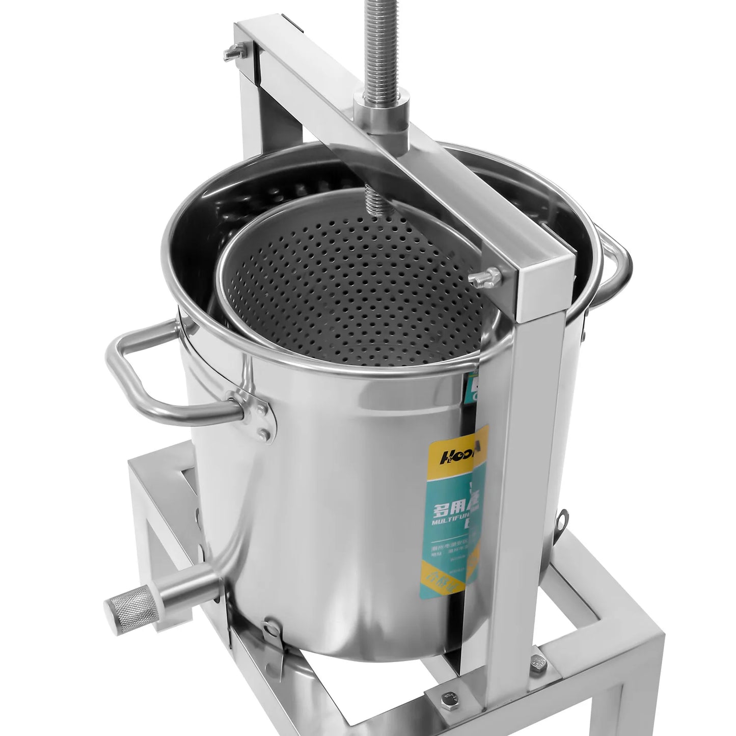 2.6 gallon Fruit Wine Cider Press. Apple, Grapes, Pears, Blueberries, Strawberries Crusher Juice Maker