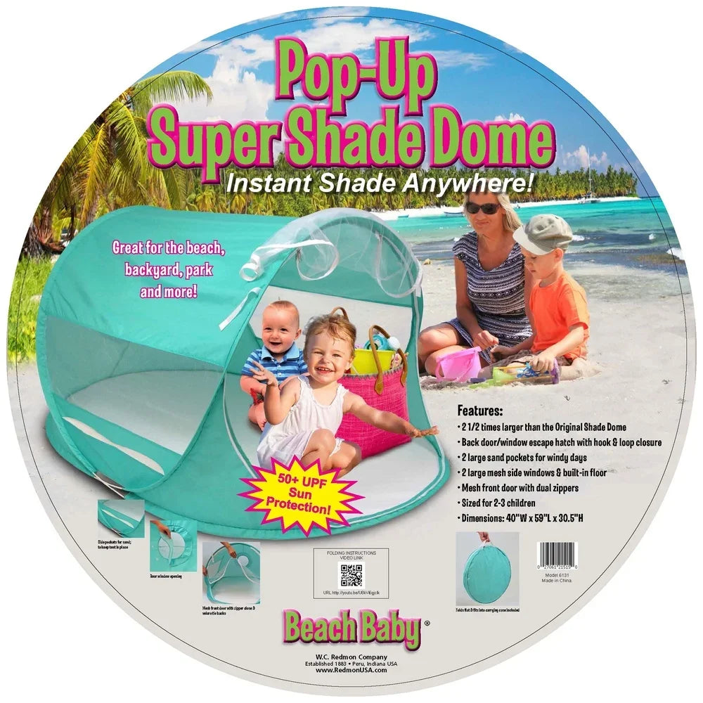 Pop Up Shade Dome Tent, Outdoor Sun Shelter,  Family Camping Easy Set Up, Lightweight Portable with Mesh Panels Bug Protection