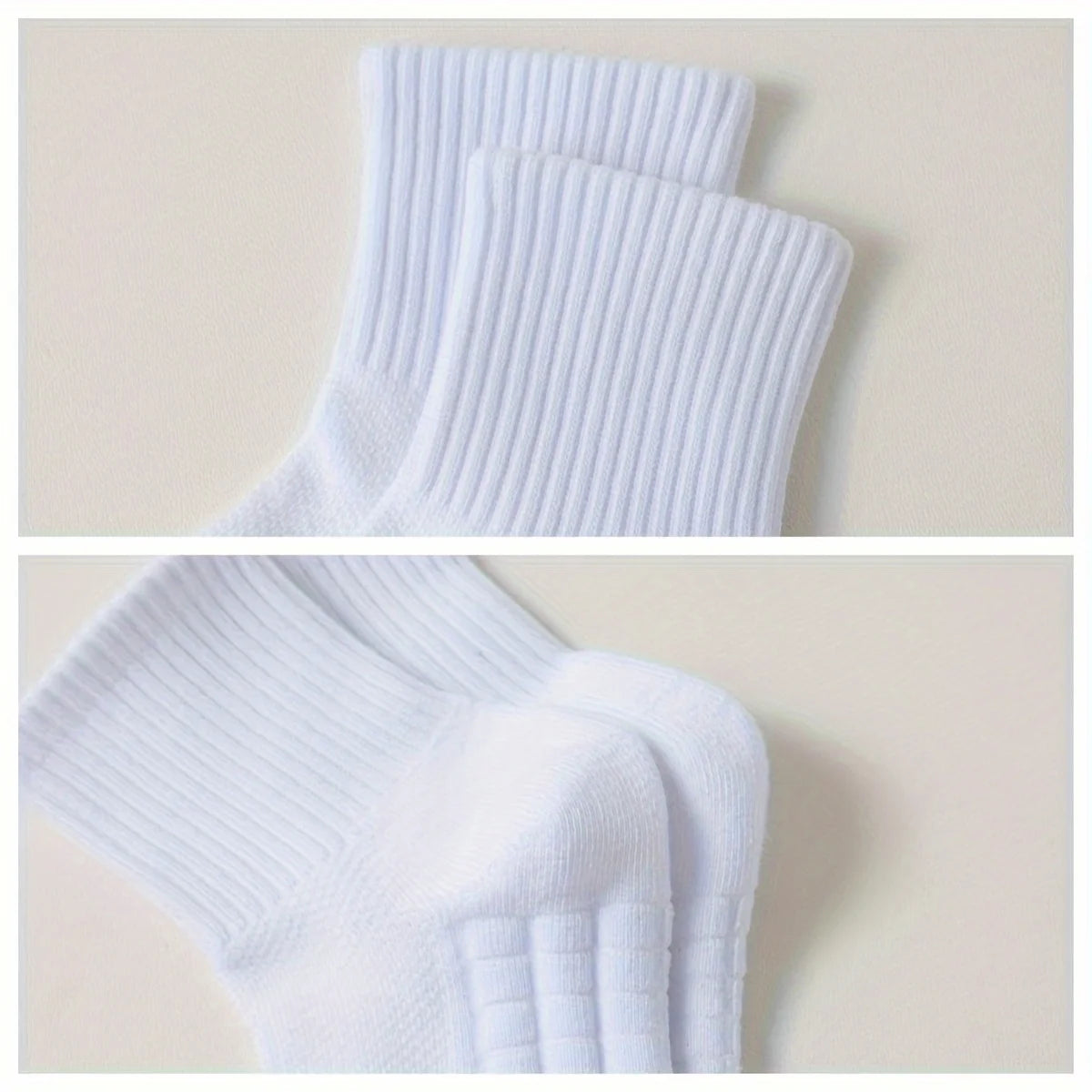6 pairs of basketball socks, men's thickened towel bottom, middle tube, sweat absorbing and breathable running socks